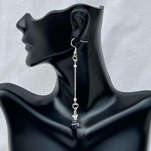 Dainty Crystal Dangle Wire-wrapped Drop Earrings